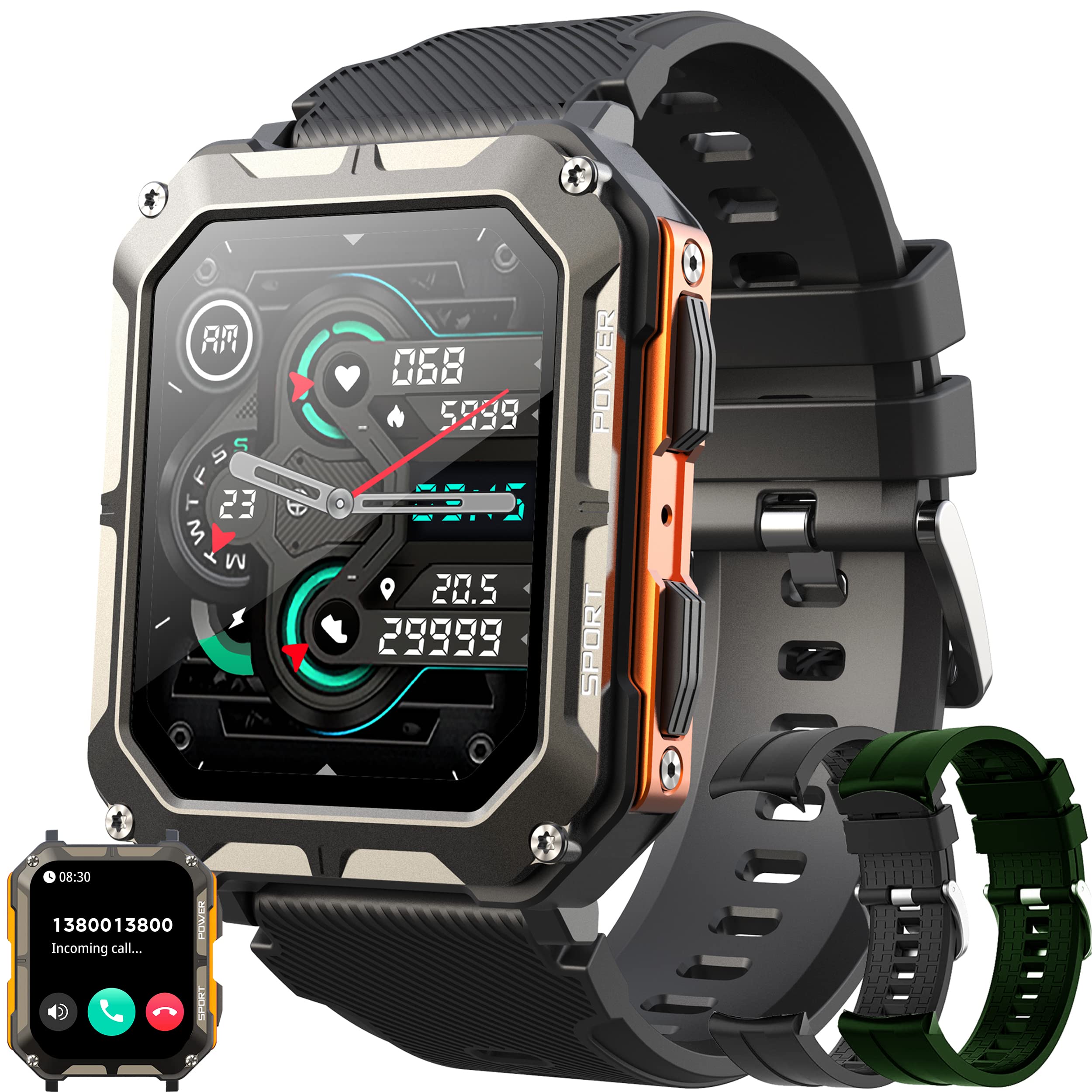 Smartwatch Herren mit Telefonfunktion