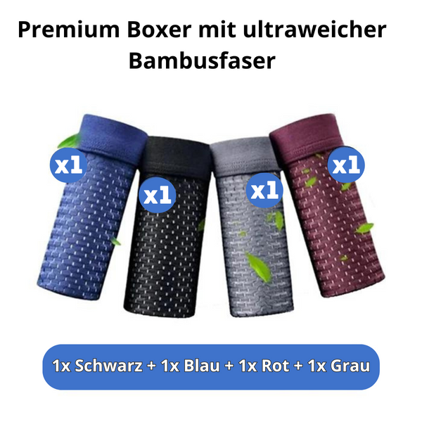 Mikrofaser Boxershorts Herren 4er-Pack